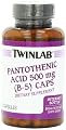 Twinlab Pantothenic Acid B-5 500mg Capsules, 120 Count
