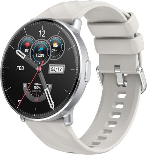 Smart Watch for Men Women with Call Text Reminder, Smartwatch 1.39" Touch Screen, Fitness Watch with Heart Rate/Sleep/Calories/Steps Monitor, 112+ Sport Mode, IP68 Waterproof Activity Trackers, White