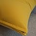 Yellow Solid Color Flocking Velvet 100% Polyester Throw Pillow Covers Pillowcase Sham Decor Cushion Slipcovers Square 19x19 Inch