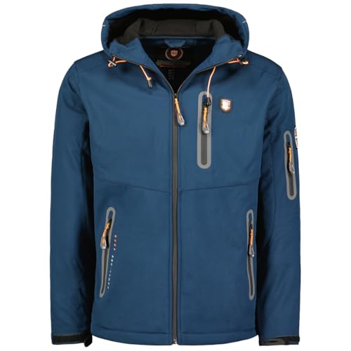 Taxillusama_Men Softshell Hombre, Azul Marino, M