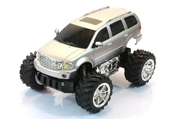 RC Off-Road Chrysler Aspen Monstertruck - Maßstab.: 1:22 - ferngesteuert - komplett Set - Farbe.: Silber - Lizenz-NACHBAU