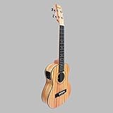 Caramel CT100 Zebra Wood Tenor Acoustic Electric Ukulele With Truss Rod