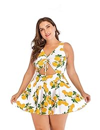 Esprlia traje de baño de una pieza con estampado floral de talla grande