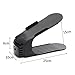 Makone Shoe Slots Organizer, 10 Packs Adjustable Shoe Slotz Space Saver Storage Rack Holder (Black)