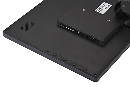 Chezaa 17inch HD Ultra-Thin Digital Photo Frame,Human Sensing,Front Screen Button,Creative High-Definition Senso,for Home Bedroom (Black)