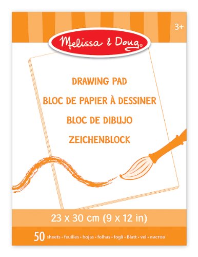 Melissa & Doug Drawing Pad (23 x 30 cm) With 50 Sheets of White Bond Paper