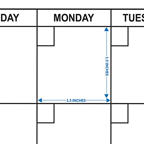 Jumbo Dry Erase Yearly Calendar 36 X 48 Inch Vertical 12 Month Reusable