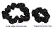 Extra Large Satin Hair Scrunchies (2 Pack) (Black)