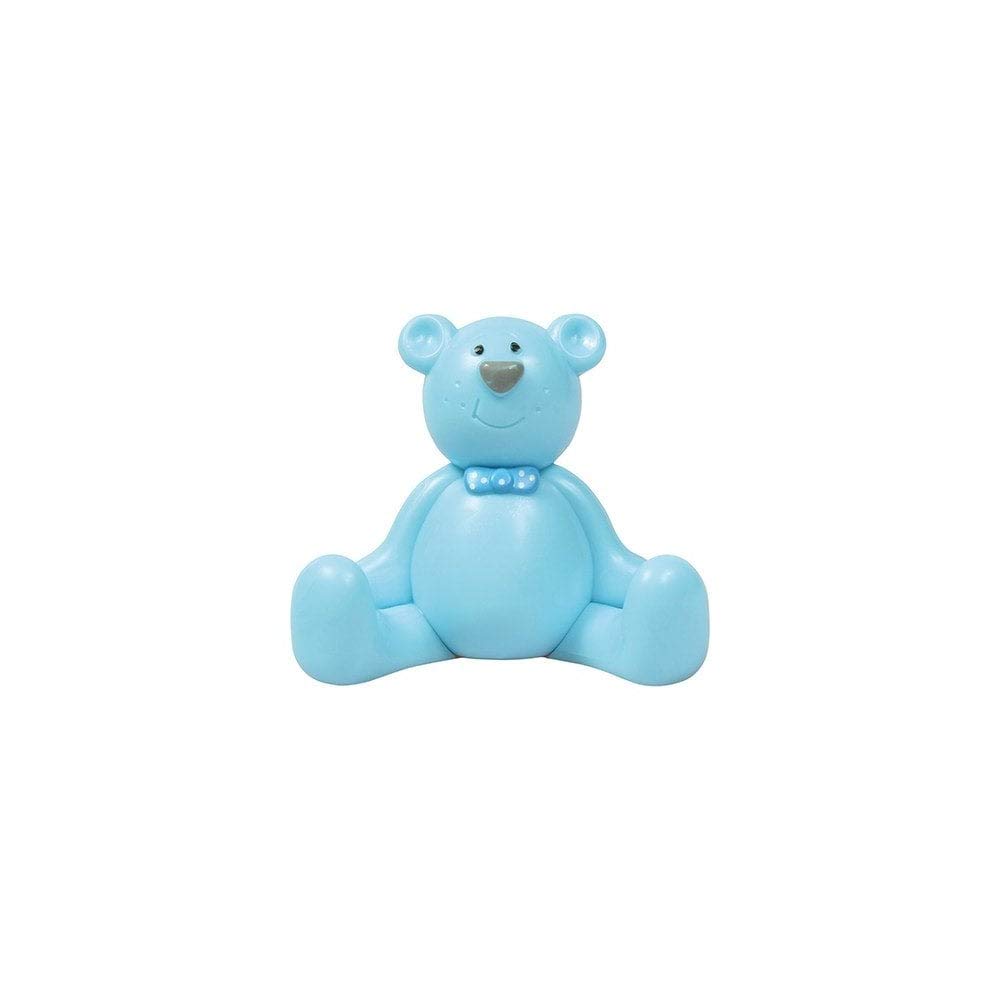 Cake Star Plastic Topper - Blue Teddy