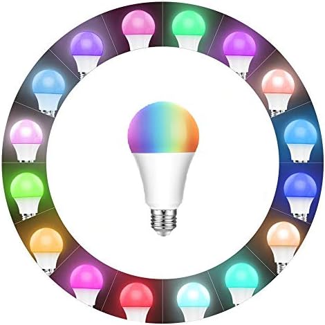 WiFi Smart Bulb, UNITEDLUX Smart Led Bulb 7.5W Compatible with Alexa, Google Home, Phone Control, Dimmable RGB Smart Light Bulb 60W Equivalent