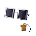 KUPOO carbon fiber steel metal curve Men's wedding shirt copper cufflinks with a nice gift