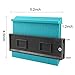 【2019 NEW】Contour Gauge Duplicator, Plastic Woodworking Shape Tracing Template Measuring Tool, Contour Copy Duplicator, Circular Frame Profile Gauge Ruled - Profile Jig Guide-5Inch(Blue)