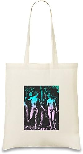 Adam_and_Eve Custom Printed Tote Bag| 100% Soft Cotton| Natural Color & Eco-Friendly| Unique, Re-Usable & Stylish Handbag For Every Day Use| Custom Shoulder Bags By Bang Bangin