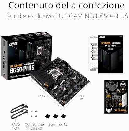 TUF GAMING B650-PLUS, Scheda Madre AMD ATX, Slot DDR5, Nera