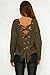 CoCo Fashion Women's 2017 Autumn Winter Lace Up Slim Knitted Sweater Pullover