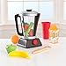 KidKraft Wooden Espresso Smoothie Set with Pretend Fruits and Vegetables Play Food, Removable Lid, Gift for Ages 3+