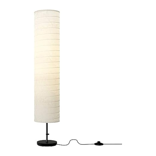 Ikea Floor Lamp 46 Contemporary Style Modern Soft Lighting Holmo White New