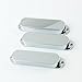 Strat Style Single Coil Guitar Pickup Cover Set,No holes/Chrome Finish