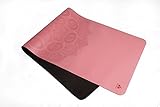 Clever Yoga Premium LiquidBalance Mat Eco and Body Friendly Sweat Grip Non-Slip With Carrying Yoga Bag (Mandala-Pink)