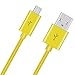 Sqrmekoko Replacement Charging Power Supply Cable Cord Line for Logitech UE Boom Boom2 BOOM3 Miniboom Speaker(Yellow)