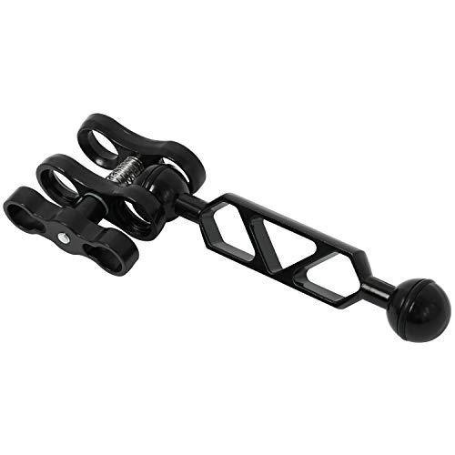 Amarine Made 2 Pack of 5 Double 1" Ball Aluminum Arm for Connecting Strobe/Video Light to Underwater Housing