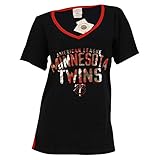 Women's Minnesota Twins Fan V-Neck T-Shirt