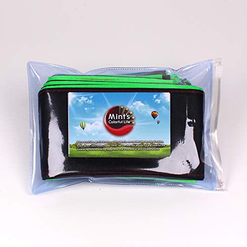 Kite Tail,Flat Ribbon Streamer Rainbow Multi Color (Green Black), 49 Feet