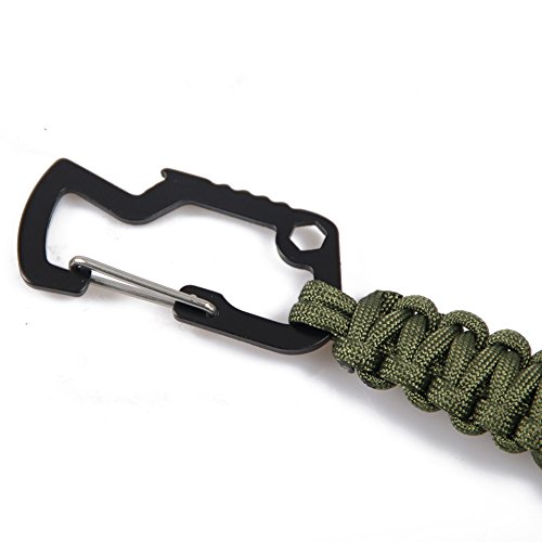 EDC Paracord Keychain Multi Tool Survival Kits Lanyard with