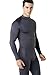 Tesla TM-YUT32-DGY_Large Men's Thermal Wintergear Compression Baselayer Mock Long Sleeve Shirt YUT32