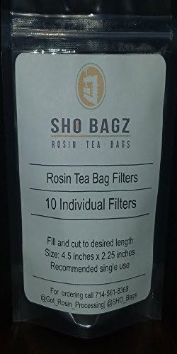 Rosin Screen Rosin Tech Tea Bag Filters 25 Micron 2"x 4" - 10 pack