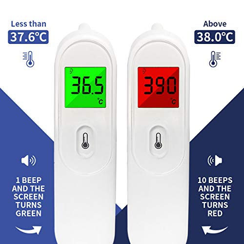【New Version】Slimerence Forehead and Ear Thermometer 5-in-1 Digital Medical Infrared Temporal Thermometer Instant Reading for Adults and Baby - Thumbnail 5
