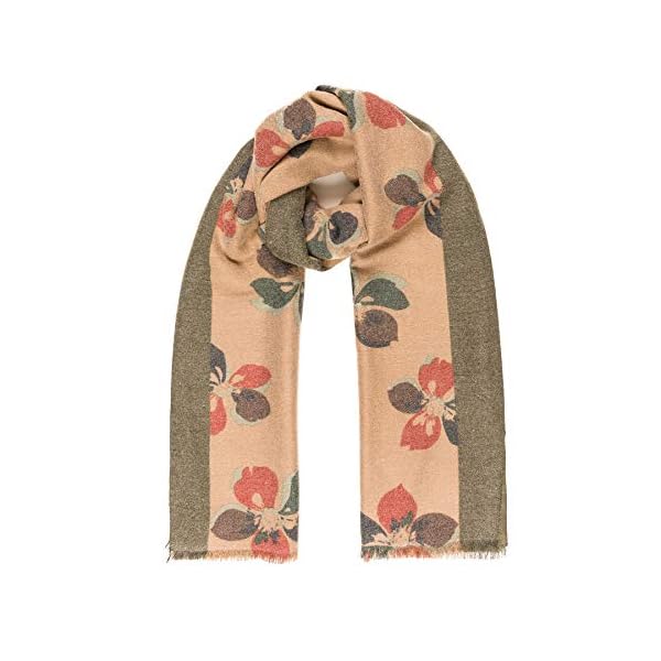 MELIFLUOS DESIGNED IN SPAIN Bufanda Pañuelo Cuello Fular de Mujer Viscosa Flores Invierno Suave Elegante | DeHippies.com