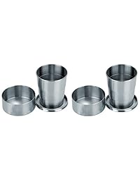 Visol Alcance Shot Copa plegable de acero inoxidab