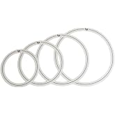 4-Pack Drum Muffler Dampening Rings For 10 12 13 14 16 Inch Snare Tom, PET Tone Control Overtone Reducer For Drum Set Percussion Practice (White)(B)