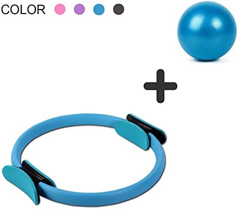 DANLIAWOMEN Pilates Ring Circle Physical Therapy Mini Small Ball for Inner Thigh Exercise Fitness Sports core Training Toner Equipment
