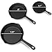 Pre Seasoned Cast Iron Skillets - 3 Pan Set 9.85