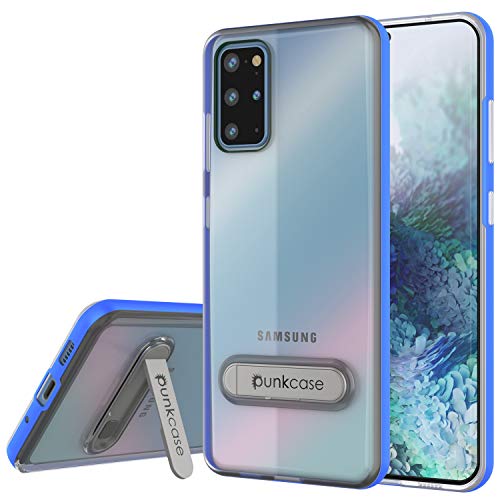 Punkcase-Galaxy-S20-Plus-Case-Lucid-30-Series-Slim-Fit-Clear-Back-Cover-wIntegrated-Kickstand-Anti-Shock-System-PunkShield-Screen-Protector-for-Samsung-Galaxy-S20-Plus-67-Blue