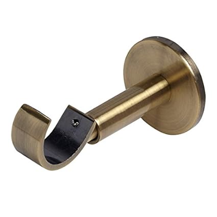 Speedy Poles Apart Idc 28mm Curtain Pole Support Antique Brass