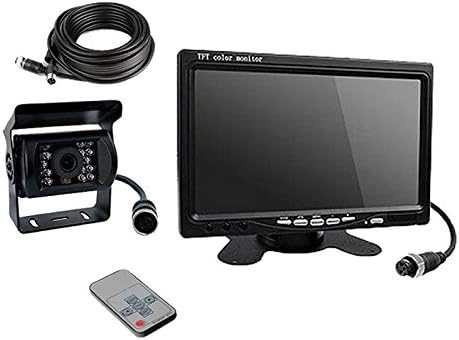 Amazon Fuso キャンター 対応 バックカメラ 7インチ モニター セット 24v車向け ノイズ対策モデル バックカメラ本体 車 バイク