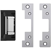 HES 5200C-12/24D-630 Universal Door Electric Strike with Faceplate, Satin Stainless Steel, Static Strength 1500 lbs., Dynamic Strength 70 ft-lbs., Dual-Voltage 12 or 24 VDC/VAC
