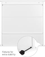 Yaheetech Modern Wall Mount Bathroom Mirror Cabinet White 56x13x58 cm view 7