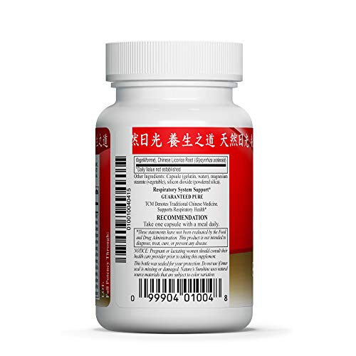 Nature's Sunshine Lung Support, Chinese TCM Concentrate, 30 Capsules, Herbal Chinese Formula to Boost The Immune System, Build Energy and Support The Respiratory System