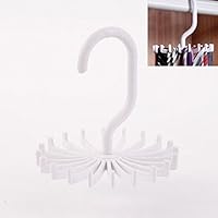 Muangan Rotating 20 Hooks Belt Scarves Men Tie Holder Rack Organizer