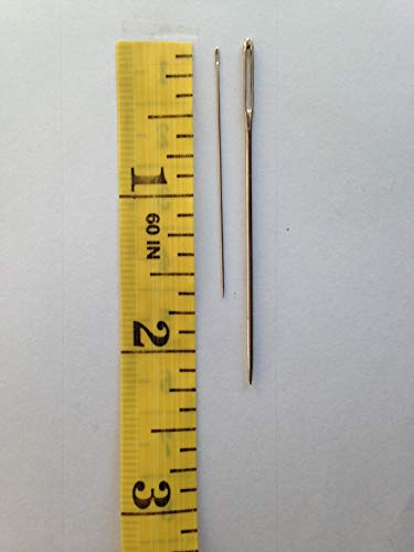 image for UA Crafts Large Eye Sewing Needles 2.2 inches (5 Pieces) in Storage Tu