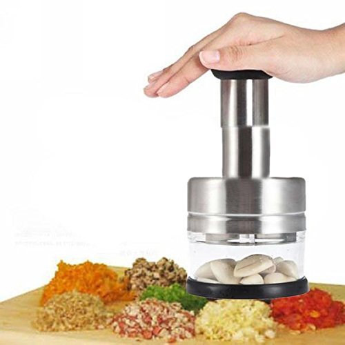 title=Gearmax® In acciaio inox verdure aglio cipolla Chopper affettatrice cubettatrice