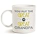 MAUAG Grandpa Coffee Mug - Great Grandpa Birthday Present, White, 11 Oz