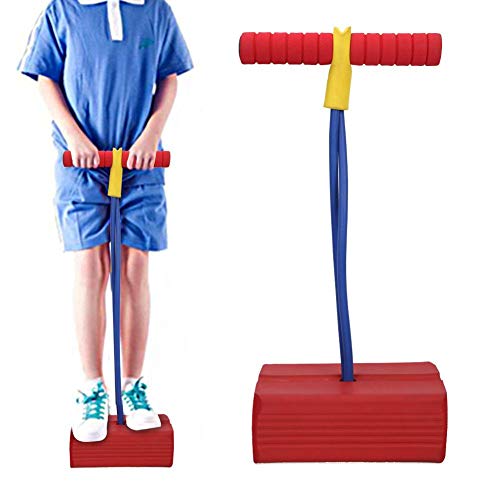 image for VGEBY1 Bounce Toy, Popular Red Crazy Jumping Frogs Bounce Stilt Adult 
