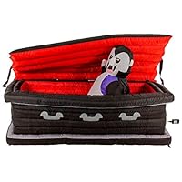 Yal Boutique Halloween Haunter 6ft Inflatable Dracula Vampire Coffin LED Yard Prop Decoration