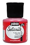 Pebeo Setasilk Silk Painting 45-Milliliter Bottle, Magenta