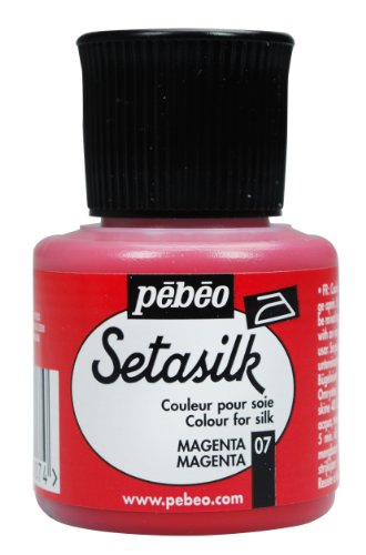 Pebeo Setasilk Silk Painting 45-Milliliter Bottle, Magenta
